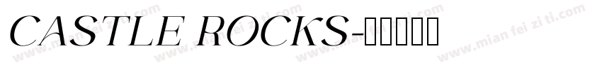 CASTLE ROCKS字体转换